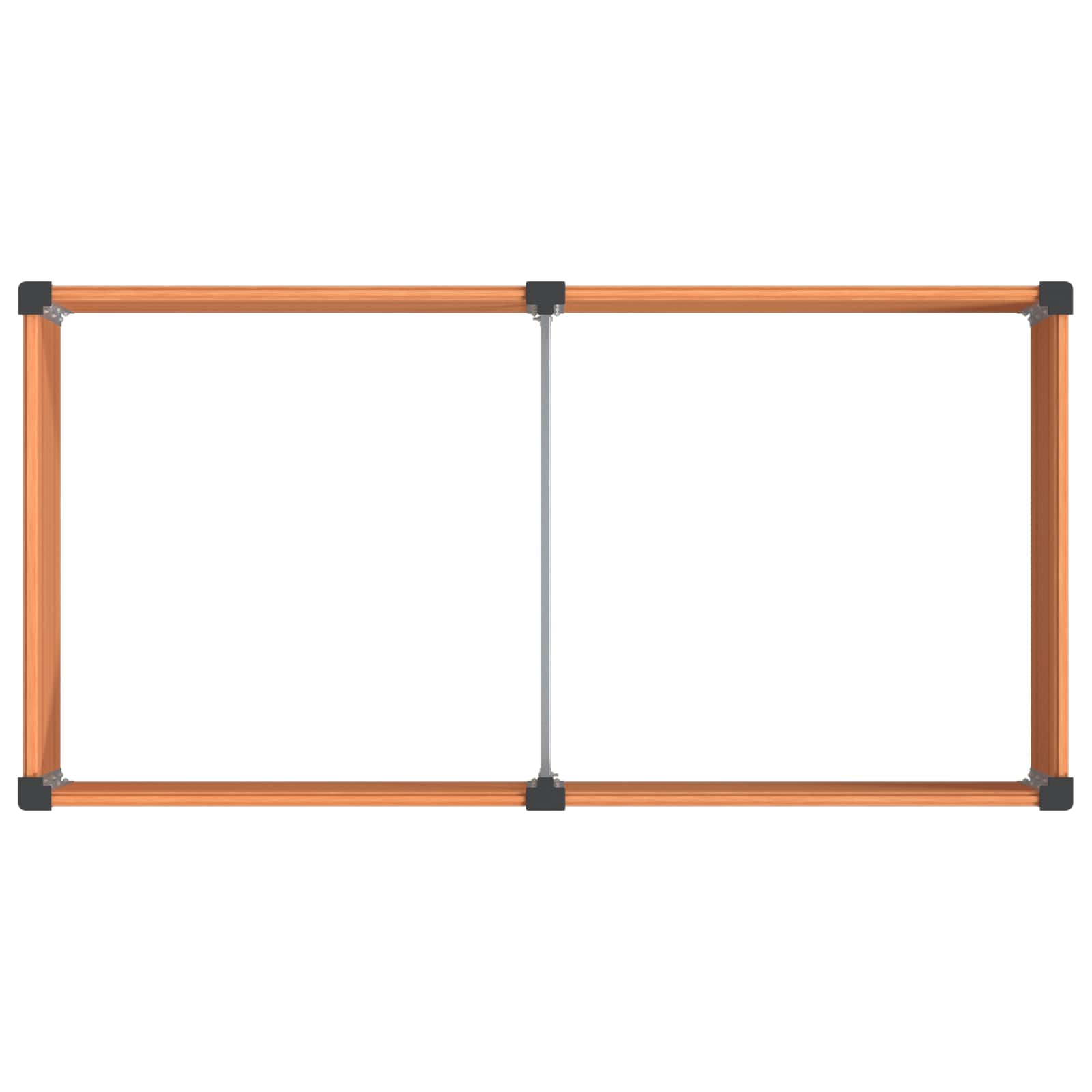Verhoogde Plantenbak Bruin 100 X 50 X 91 Cm Alu.