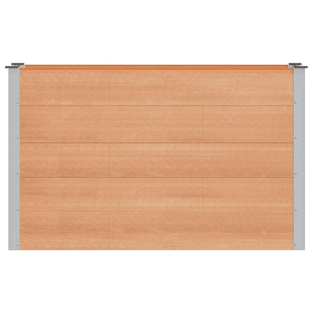 Verhoogde Plantenbak Bruin 150 X 50 X 91 Cm Alu.
