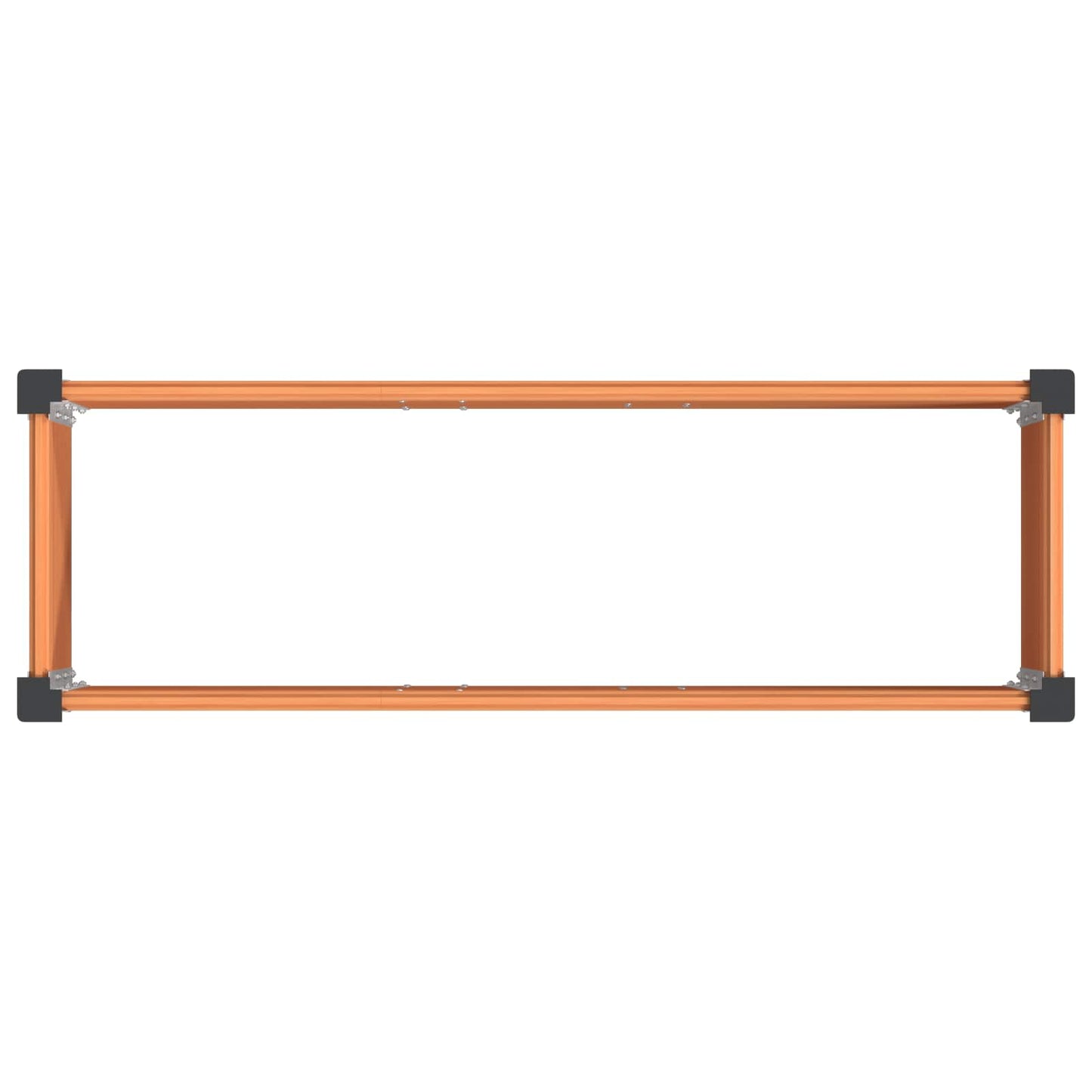 Verhoogde Plantenbak Bruin 150 X 50 X 91 Cm Alu.