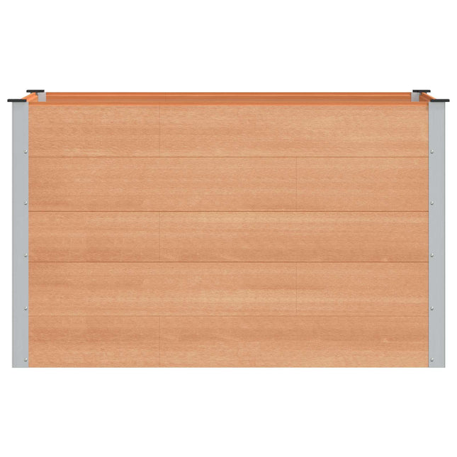Verhoogde Plantenbak Bruin 150 X 100 X 91 Cm Alu.