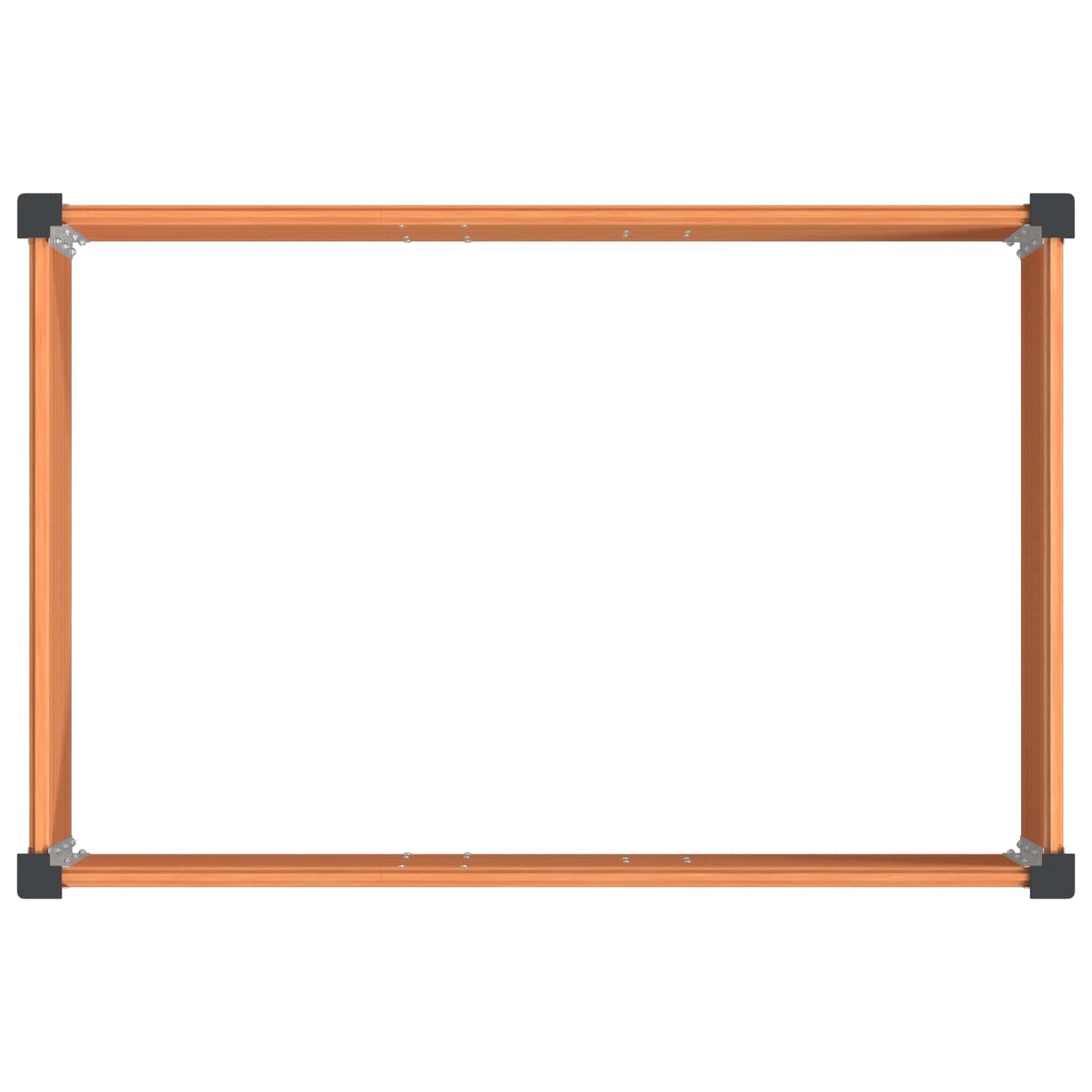 Verhoogde Plantenbak Bruin 150 X 100 X 91 Cm Alu.