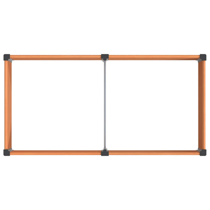 Verhoogde Plantenbak Bruin 200 X 100 X 91 Cm Alu.
