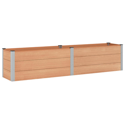Verhoogde Plantenbak Bruin 250 X 50 X 54 Cm Alu.