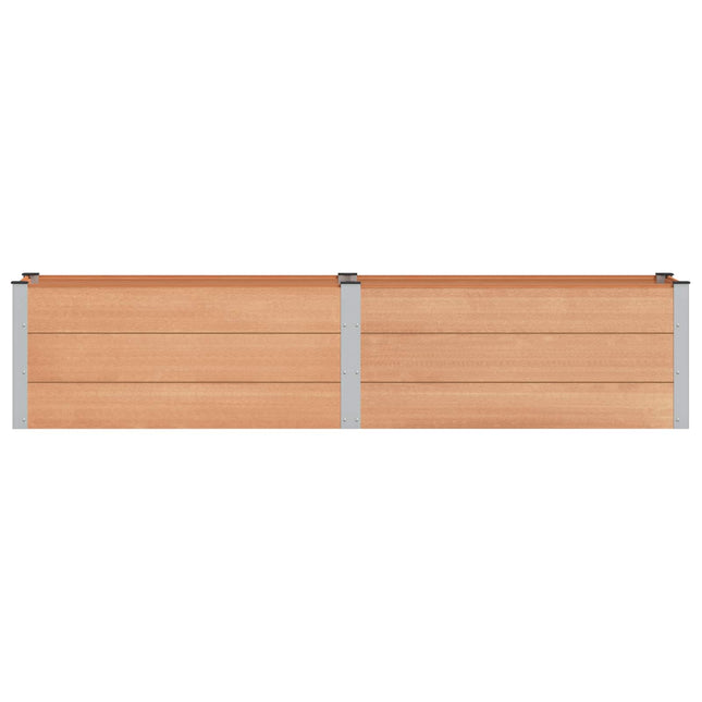 Verhoogde Plantenbak Bruin 250 X 50 X 54 Cm Alu.