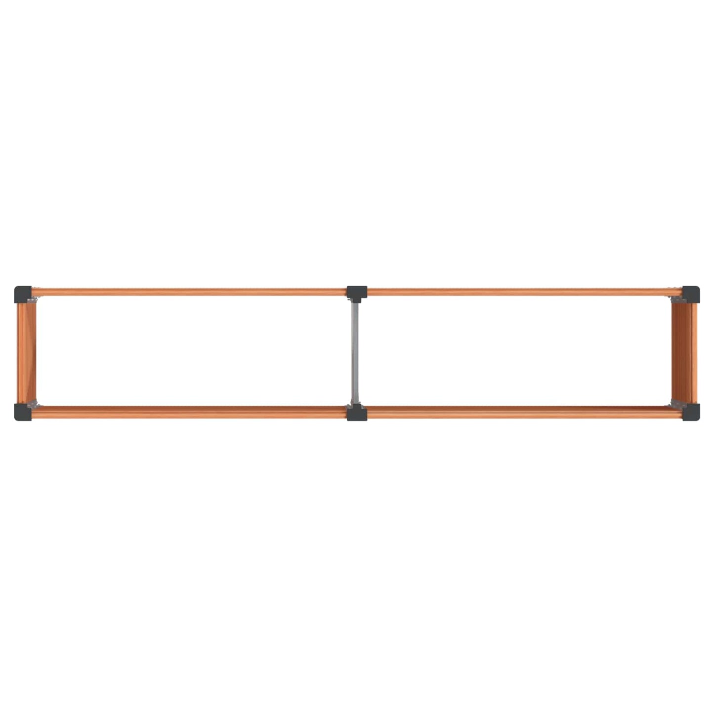 Verhoogde Plantenbak Bruin 250 X 50 X 54 Cm Alu.
