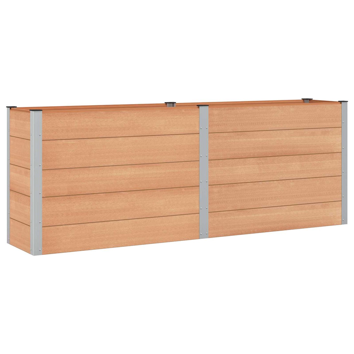 Verhoogde Plantenbak Bruin 250 X 50 X 91 Cm Alu.