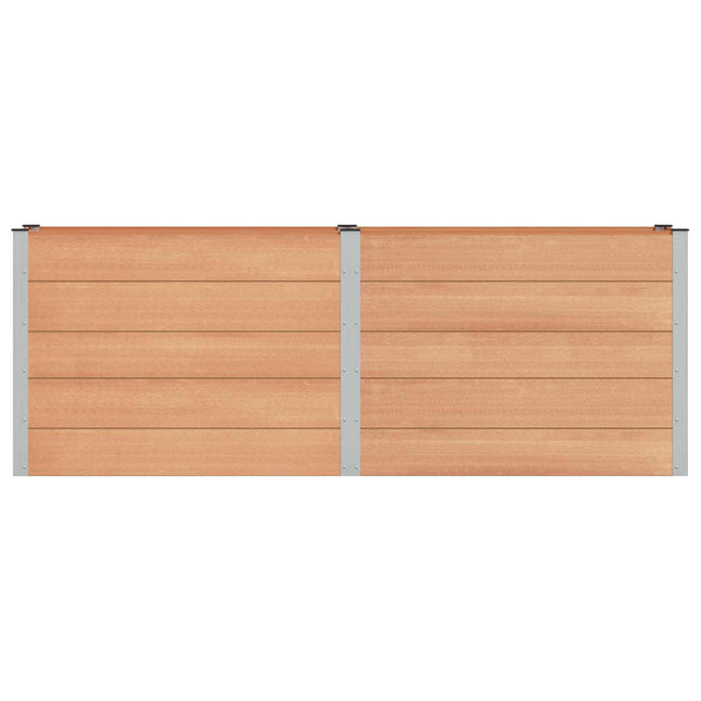 Verhoogde Plantenbak Bruin 250 X 50 X 91 Cm Alu.