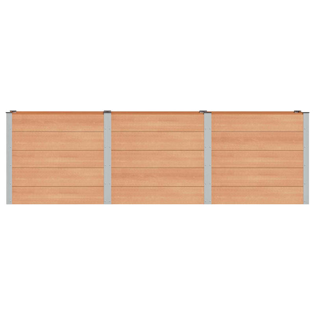 Verhoogde Plantenbak Bruin 300 X 50 X 91 Cm Alu.