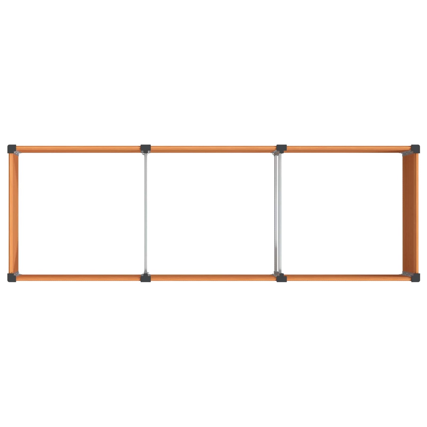 Verhoogde Plantenbak Bruin 300 X 100 X 91 Cm Alu.