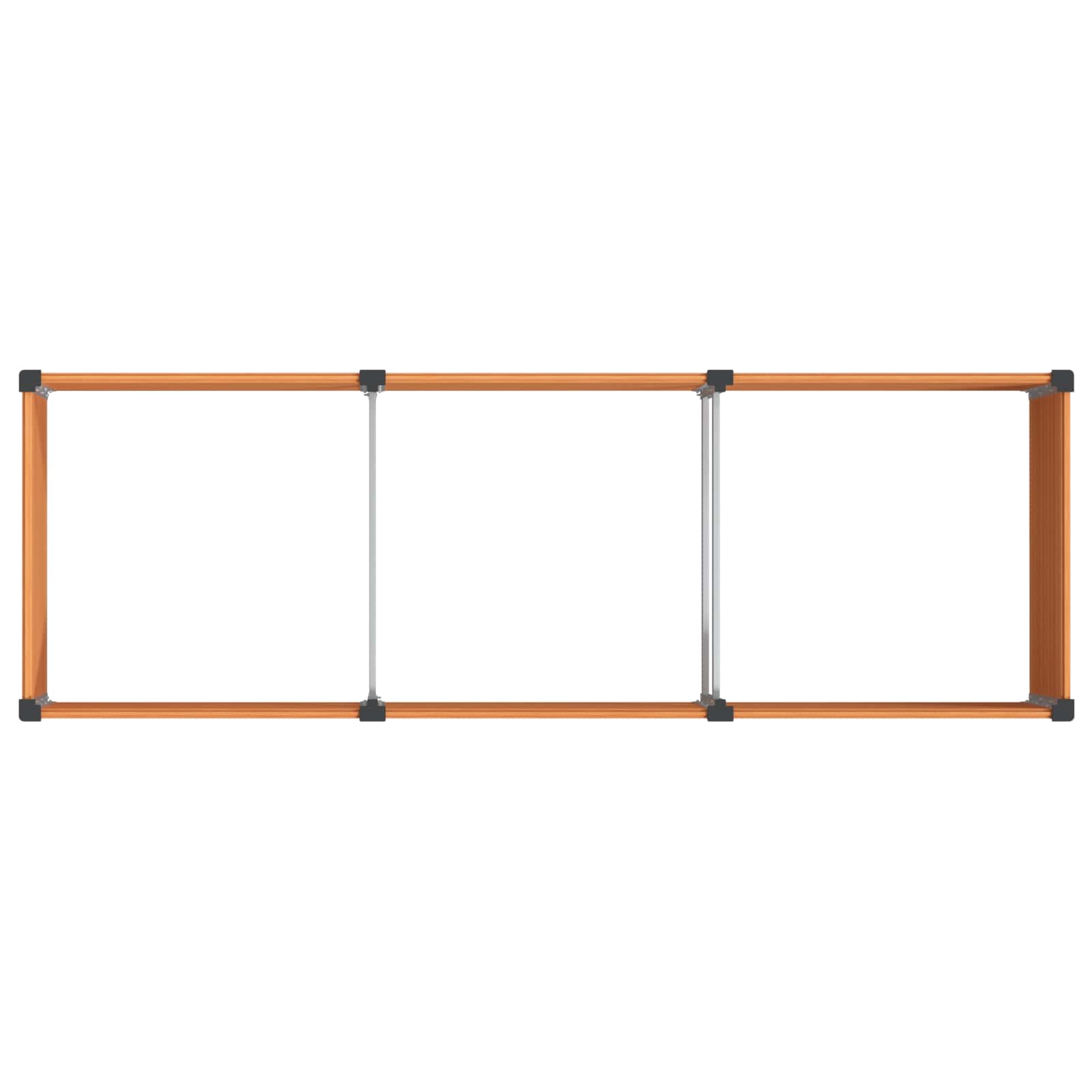 Verhoogde Plantenbak Bruin 300 X 100 X 91 Cm Alu.