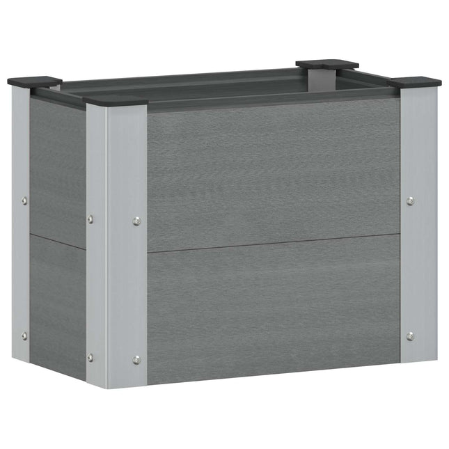 Verhoogde Plantenbak Grijs 50 X 30 X 36 Cm Alu.