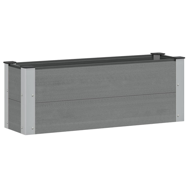 Verhoogde Plantenbak Grijs 100 X 30 X 36 Cm Alu.