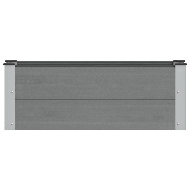 Verhoogde Plantenbak Grijs 100 X 30 X 36 Cm Alu.