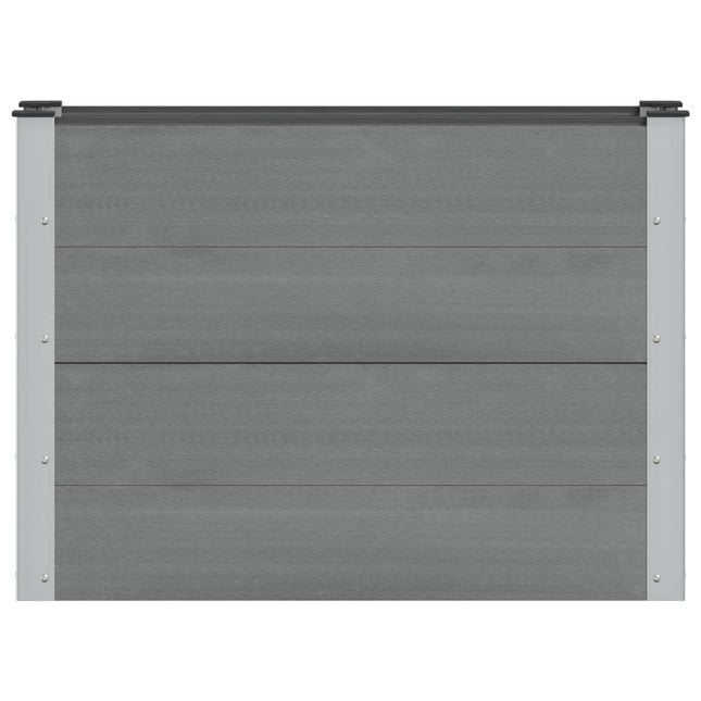 Verhoogde Plantenbak Grijs 100 X 30 X 72 Cm Alu.