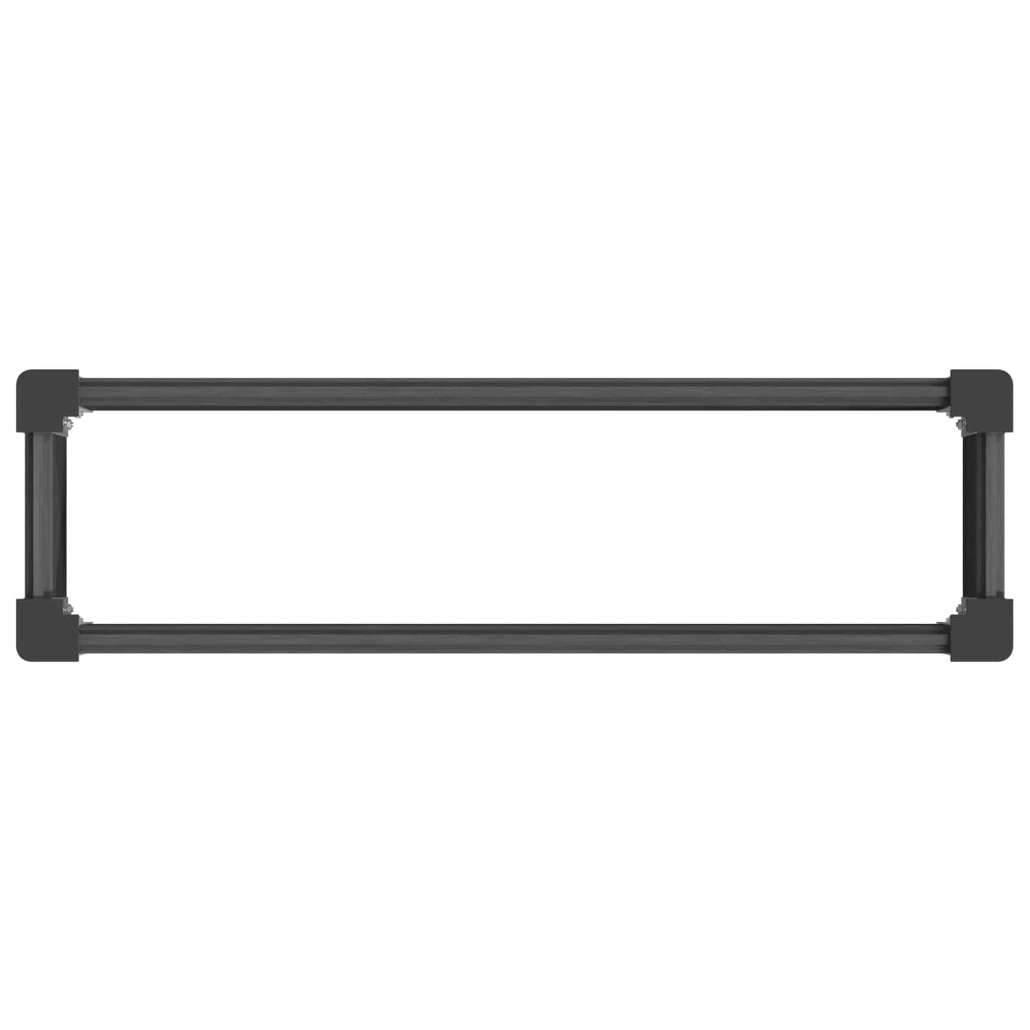 Verhoogde Plantenbak Grijs 100 X 30 X 72 Cm Alu.