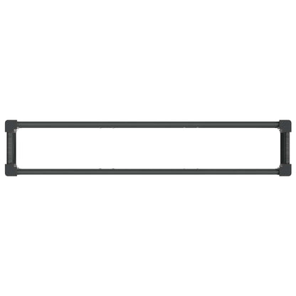 Verhoogde Plantenbak Grijs 150 X 30 X 72 Cm Alu.