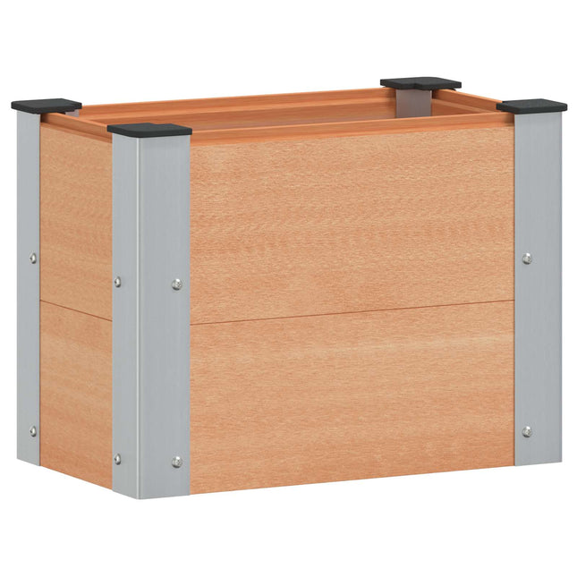 Verhoogde Plantenbak Bruin 50 X 30 X 36 Cm Alu.