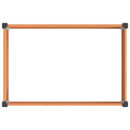 Verhoogde Plantenbak Bruin 50 X 30 X 36 Cm Alu.