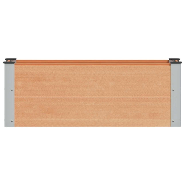 Verhoogde Plantenbak Bruin 100 X 30 X 36 Cm Alu.