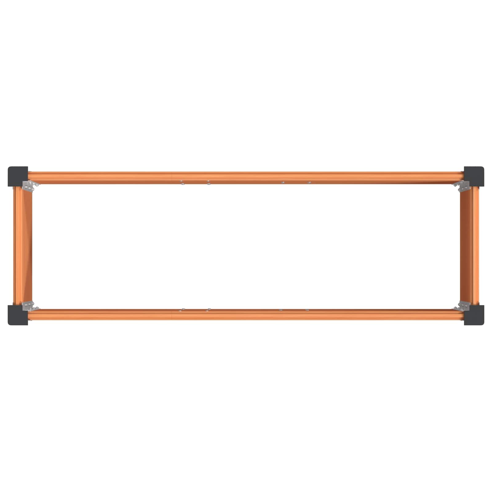 Verhoogde Plantenbak Bruin 100 X 30 X 36 Cm Alu.
