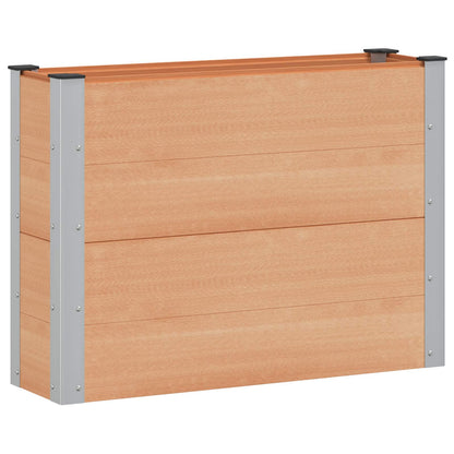 Verhoogde Plantenbak Bruin 100 X 30 X 72 Cm Alu.