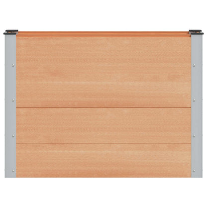 Verhoogde Plantenbak Bruin 100 X 30 X 72 Cm Alu.