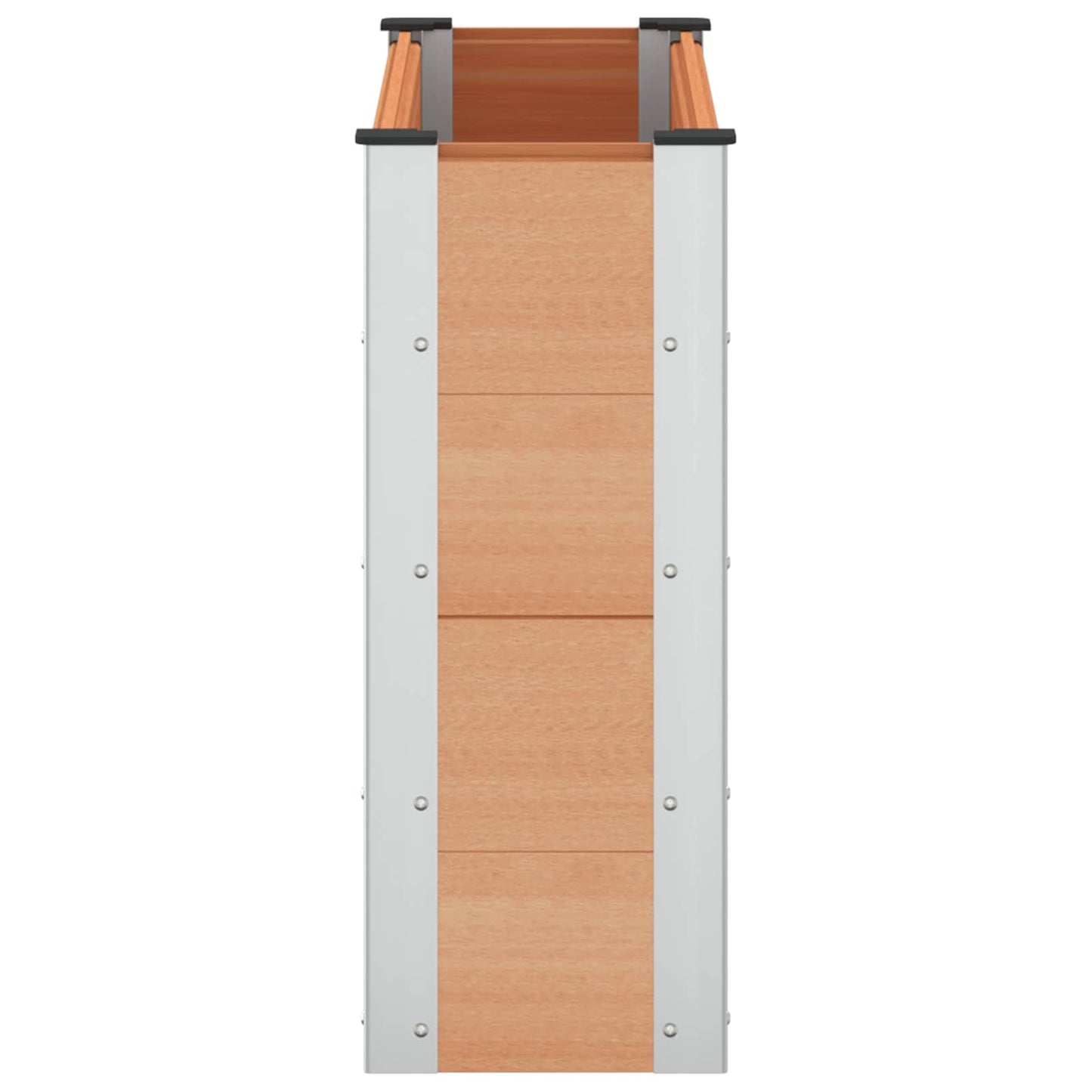 Verhoogde Plantenbak Bruin 100 X 30 X 72 Cm Alu.