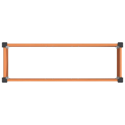 Verhoogde Plantenbak Bruin 100 X 30 X 72 Cm Alu.
