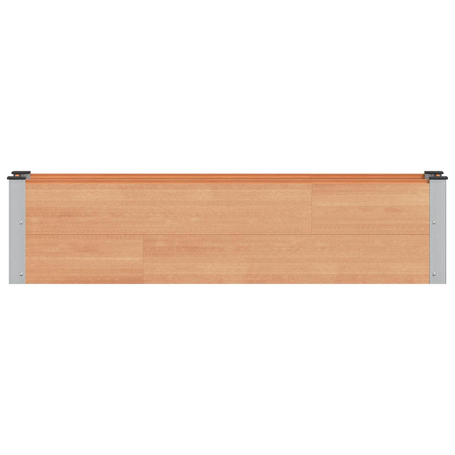 Verhoogde Plantenbak Bruin 150 X 30 X 36 Cm Alu.