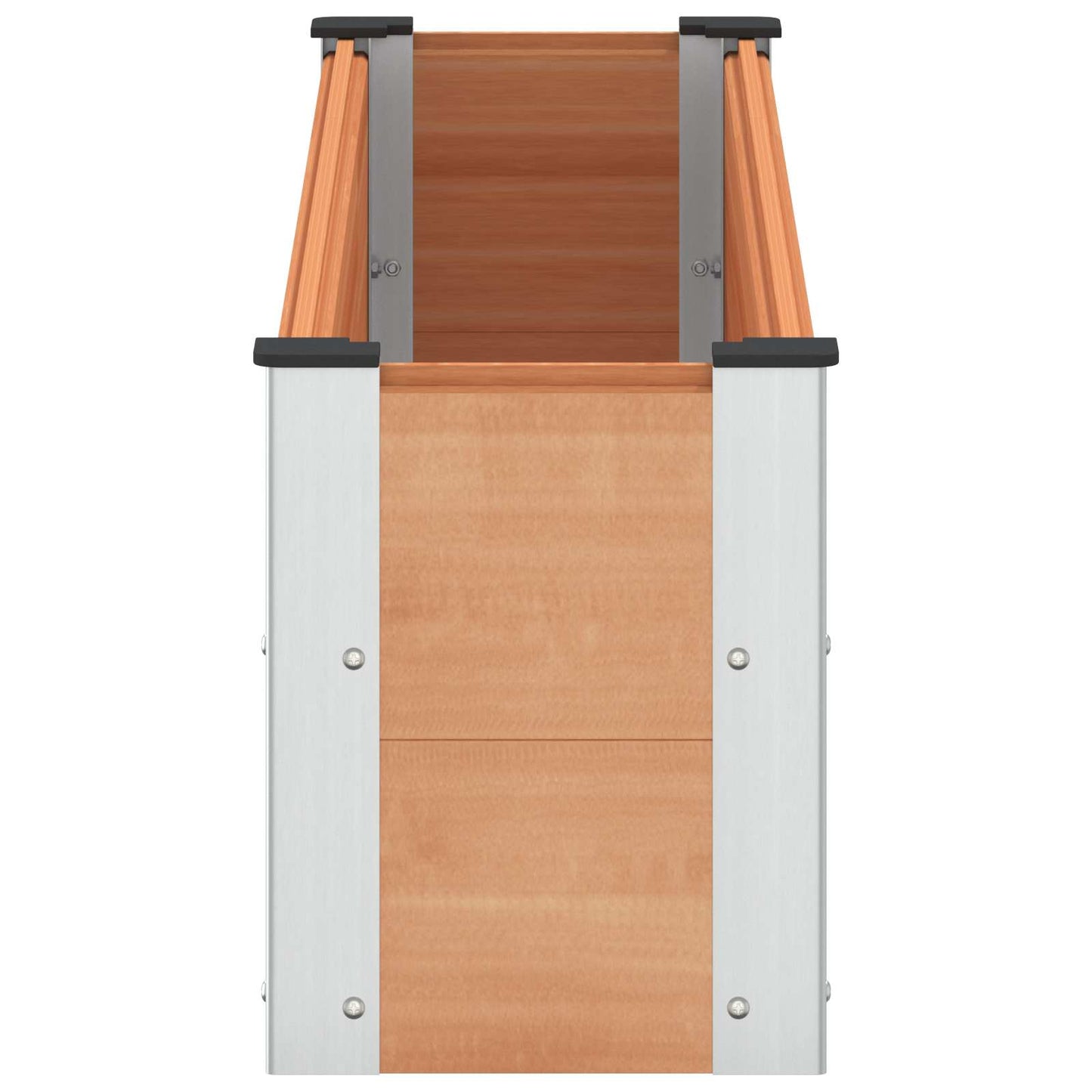 Verhoogde Plantenbak Bruin 150 X 30 X 36 Cm Alu.