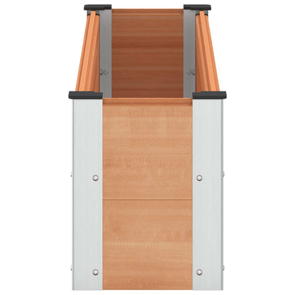 Verhoogde Plantenbak Bruin 150 X 30 X 36 Cm Alu.