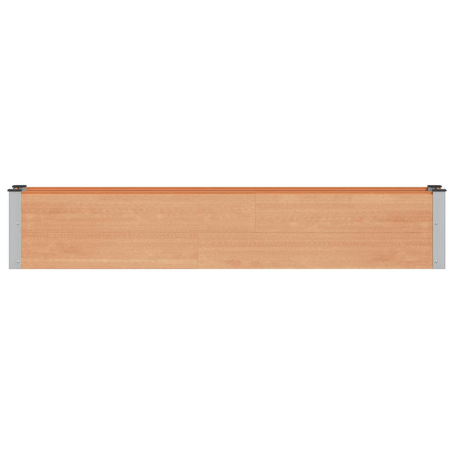 Verhoogde Plantenbak Bruin 200 X 30 X 36 Cm Alu.