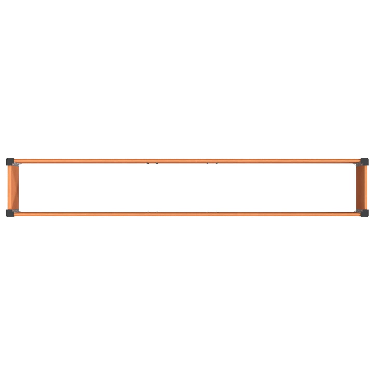 Verhoogde Plantenbak Bruin 200 X 30 X 36 Cm Alu.