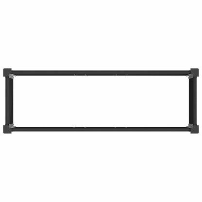 Verhoogde Plantenbak Zwart 100 X 30 X 36 Cm Alu.