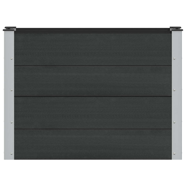 Verhoogde Plantenbak Zwart 100 X 30 X 72 Cm Alu.