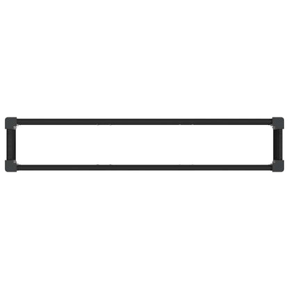 Verhoogde Plantenbak Zwart 150 X 30 X 36 Cm Alu.