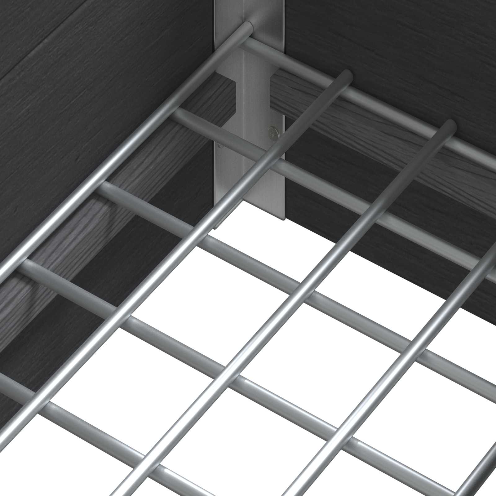 Verhoogde Plantenbak Grijs Wpc En Aluminium