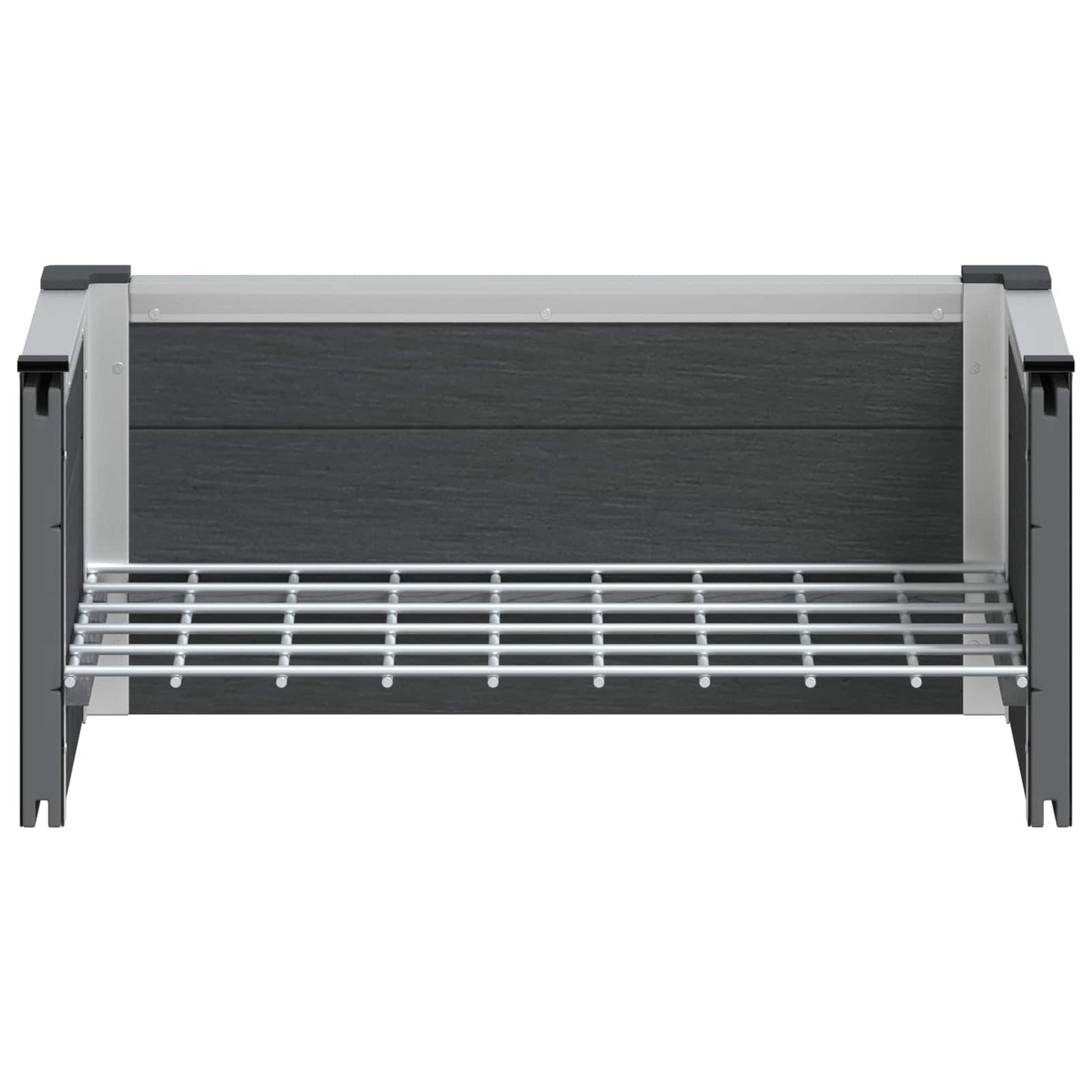 Verhoogde Plantenbak Grijs Wpc En Aluminium
