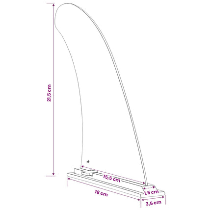 Sup Vin 3,5 X 18 X 21,5 Cm Nylon Zwart
