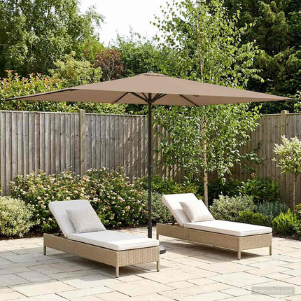 Tuinparasol 200 X 300 Cm Polyester Rechthoekig