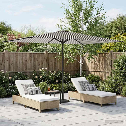 Tuinparasol 200 X 300 Cm Polyester Rechthoekig