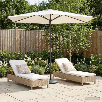 Tuinparasol 200 X 300 Cm Polyester Rechthoekig
