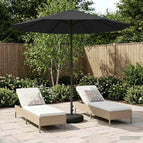 2,3 x 2,3 m / Antracietkleurig / met voet
