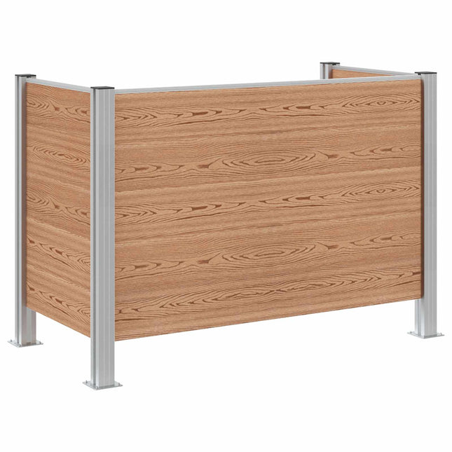 Afvalbak Schutting 161 X 85 X 115 Cm Aluminium En Wpc
