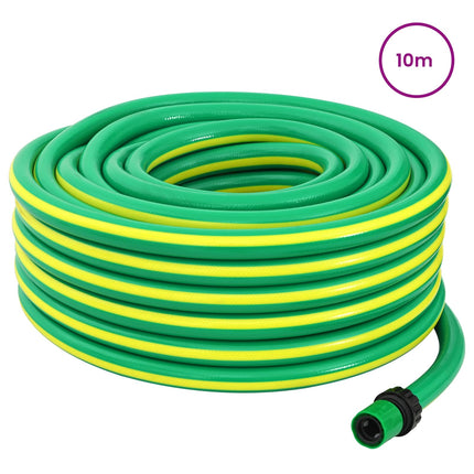 Tuinslang 5-Lags Groen En Geel 1 / 2'' 10 M Pvc