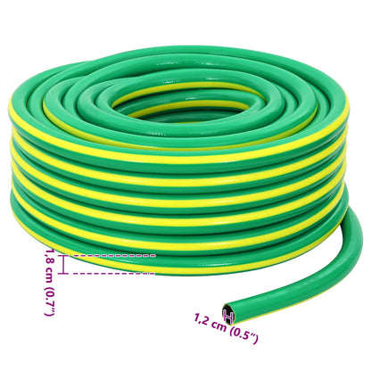 Tuinslang 5-Lags Groen En Geel 1 / 2'' 30 M Pvc