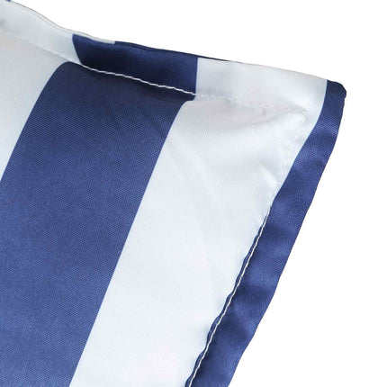 Buiten Kussen 2 Pcs Blauw En Wit 120 X 50 X 7 Cm Stof
