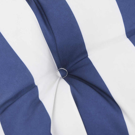 Buiten Kussen 2 Pcs Blauw En Wit 120 X 50 X 7 Cm Stof