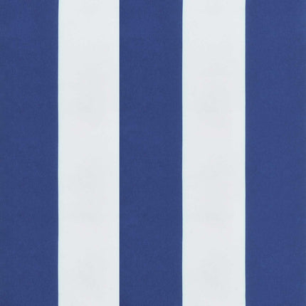 Buiten Kussen 2 Pcs Blauw En Wit 120 X 50 X 7 Cm Stof