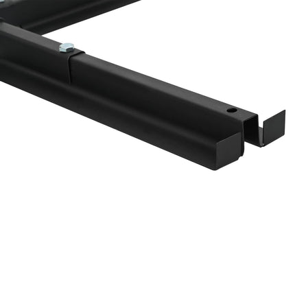 Kruisvormige Parasolvoet Zwart Staal Voor Palen Van 25–50 Mm Grijs En Beige (Dubbele Strip)